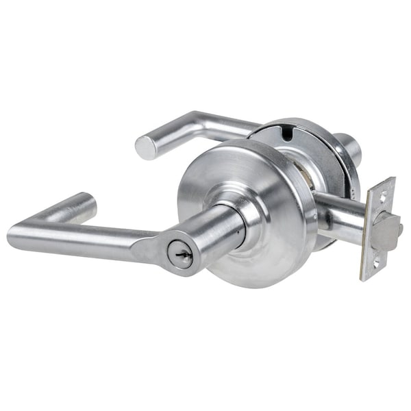 Schlage Grade 2 Storeroom Cylindrical Lock with Field Selectable Vandlgard, Boardwalk Lever, Conventional Cy ALX80P BRK 626 - main